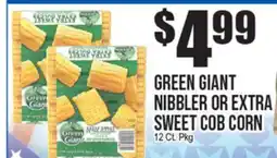 Extra Supermarket GREEN GIANT NIBBLER OR EXTRA SWEET COB CORN offer