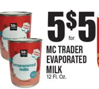 Extra Supermarket MC TRADER EVAPORATED MILK offer