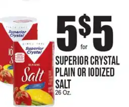 Extra Supermarket SUPERIOR CRYSTAL PLAIN OR IODIZED SALT offer