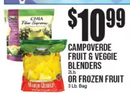 Extra Supermarket CAMPOVERDE FRUIT & VEGGIE BLENDERS 2Lb. OR FROZEN FRUIT 3 Lb. Bag offer