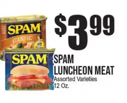 Extra Supermarket SPAM LUNCHEON MEAT offer