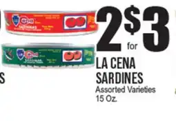 Extra Supermarket LA CENA SARDINES offer