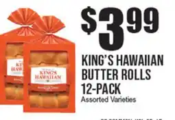 Extra Supermarket KING'S HAWAIIAN BUTTER ROLLS offer
