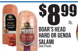 Extra Supermarket BOAR'S HEAD HARD OR GENOA SALAMI offer