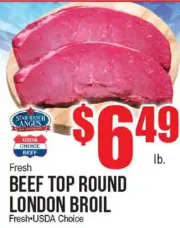 Extra Supermarket FRESH BEEF TOP ROUND LONDON BROIL offer