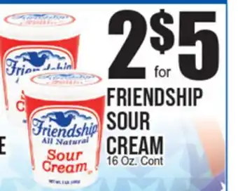 Extra Supermarket FRIENDSHIP SOUR CREAM offer