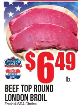 Extra Supermarket BEEF TOP ROUND LONDON BROIL offer