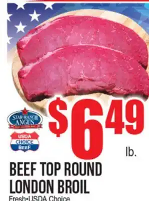 Extra Supermarket BEEF TOP ROUND LONDON BROIL offer