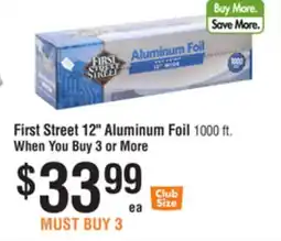 Smart & Final First Street 12 Aluminum Foil offer