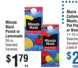 Smart & Final Minute Maid Punch or Lemonade offer