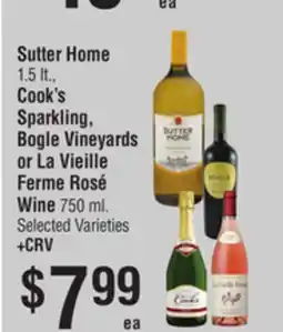 Smart & Final Fairbanks California Sherry, Wilson Creek Sparkling or Edna Valley Vineyard Wine offer