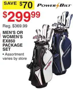 Dunham's Sports POWER BILT MEN'S OR WOMEN'S EX850 PACKAGE SET offer
