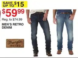 Dunham's Sports WRANGLER MEN'S RETRO DENIM offer