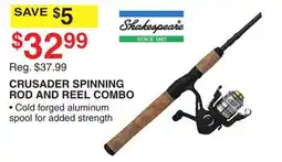 Dunham's Sports CRUSADER SPINNING ROD AND REEL COMBO offer