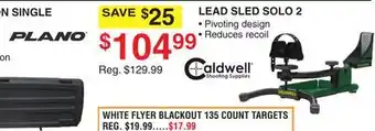 Dunham's Sports CALDWELL LEAD SLED SOLO 2 offer