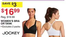 Dunham's Sports JOCKEY WOMEN'S BRA OR TANK offer