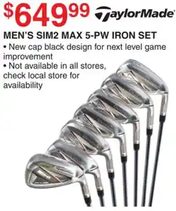 Dunham's Sports TAYLOR MADE MEN'S SIM2 MAX 5-PW IRON SET offer