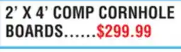 Dunham's Sports 2' X 4' COMP CORNHOLE BOARDS offer