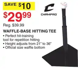 Dunham's Sports CHAMPRO WAFFLE-BASE HITTING TEE offer