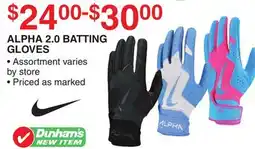 Dunham's Sports ALPHA 2.0 BATTING GLOVES offer