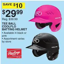 Dunham's Sports RAWLINGS TEE BALL COOLFLO BATTING HELMET offer