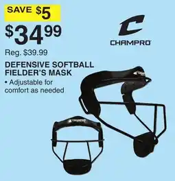 Dunham's Sports DEFENSIVE SOFTBALL FIELDER'S MASK offer