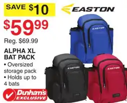 Dunham's Sports EASTON ALPHA XL BAT PACK offer