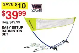 Dunham's Sports WILD SPORTS EASY SETUP BADMINTON SET offer