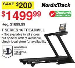 Dunham's Sports NORDIC TRACK SERIES 16 TREADMILL offer