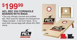 Dunham's Sports ACL REC 2X4 CORNHOLE BOARDS WITH BAGS offer