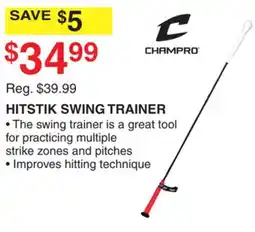 Dunham's Sports CHAMPRO HITSTIK SWING TRAINER offer