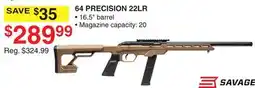 Dunham's Sports SAVAGE 64 PRECISION 22LR offer