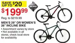 Dunham's Sports HUFFY MEN'S 29 OR WOMEN'S 26 INCLINE BIKE offer