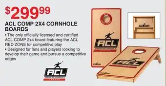 Dunham's Sports ACL COMP 2X4 CORNHOLE BOARDS offer