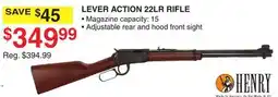 Dunham's Sports HENRY LEVER ACTION 22LR RIFLE offer