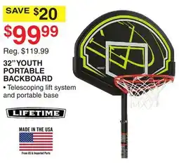 Dunham's Sports 32 YOUTH PORTABLE BACKBOARD offer
