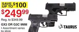 Dunham's Sports TAURUS GX2 OR G3C 9MM offer