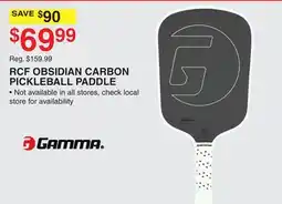 Dunham's Sports GAMMA RCF OBSIDIAN CARBON PICKLEBALL PADDLE offer