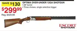 Dunham's Sports ESCORT OPTIMA OVER-UNDER 12GA SHOTGUN offer