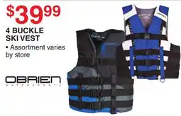 Dunham's Sports OBRIEN 4 BUCKLE SKI VEST offer