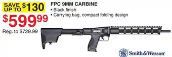 Dunham's Sports SMITH & WESSON FPC 9MM CARBINE offer