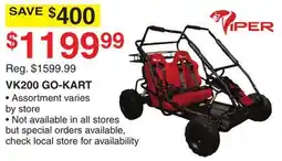 Dunham's Sports VK200 GO-KART offer