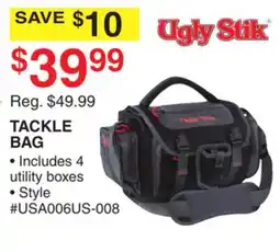 Dunham's Sports UGLY STIK TACKLE BAG offer