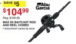 Dunham's Sports ABU GARCIA MAX SX BAITCAST ROD AND REEL COMBO offer