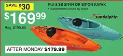 Dunham's Sports SUNDOLPHIN FIJI 8 SS SIT-IN OR SIT-ON KAYAK offer