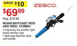 Dunham's Sports ROAM BAITCAST ROD AND REEL COMBO offer