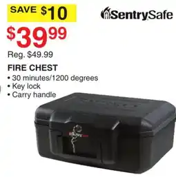 Dunham's Sports SENTRY SAFE FIRE CHEST offer