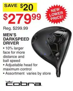 Dunham's Sports COBRA MEN'S DARKSPEED DRIVER offer