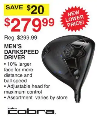 Dunham's Sports COBRA MEN'S DARKSPEED DRIVER offer