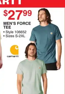 Dunham's Sports CARHARTT MEN'S FORCE TEE offer